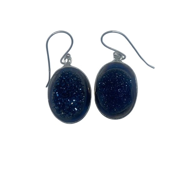 Earrings set in 925 Sterling Silver with Genuine Semi-Precious Gemstones Rainbow - Picture 1 of 1